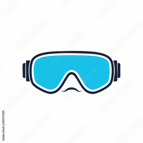 Protective eyewear illustration vector graphic design. Vector Image