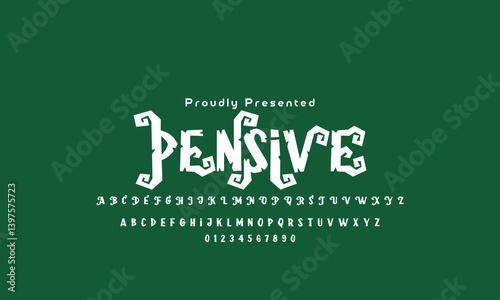 Playful style font design, childish alphabet letters and numbers vector illu thick funny font for headlines, funny text shirts, childish hood logo, quotes, and birthday headlines. 