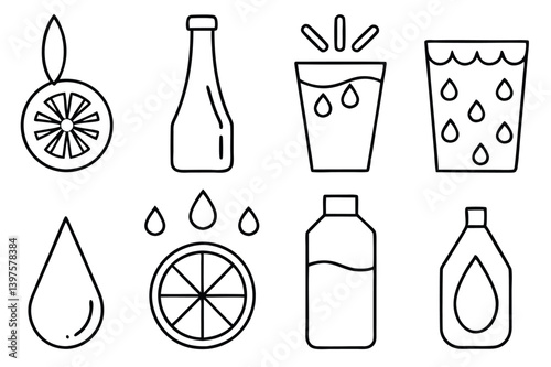 Tonic Water Icon Collection
