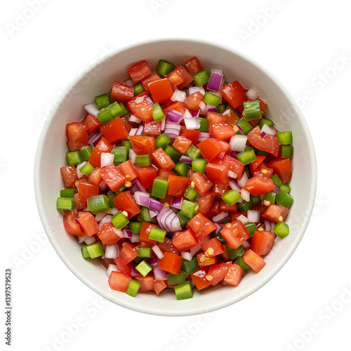 Fresh Pico de Gallo Recipe on transparent background