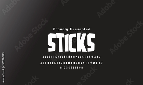 Playful style font design, childish alphabet letters and numbers vector illu thick funny font for headlines, funny text shirts, childish hood logo, quotes, and birthday headlines. 