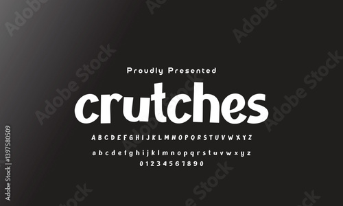 Playful style font design, childish alphabet letters and numbers vector illu thick funny font for headlines, funny text shirts, childish hood logo, quotes, and birthday headlines. 