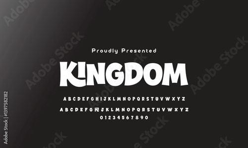 Playful style font design, childish alphabet letters and numbers vector illu thick funny font for headlines, funny text shirts, childish hood logo, quotes, and birthday headlines. 