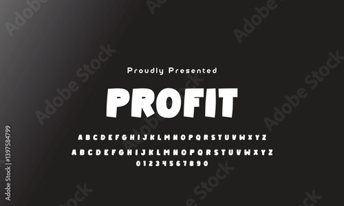Playful style font design, childish alphabet letters and numbers vector illu thick funny font for headlines, funny text shirts, childish hood logo, quotes, and birthday headlines. 