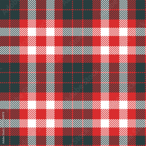 Elegant Pastel scarlet & Iridescent charcoal Seamless Tartan Textile Design