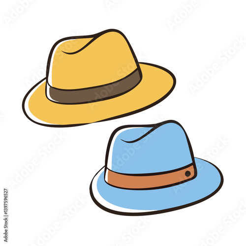 fedora hats icon, fedora hats vector illustration-simple illustration of fedora hats, perfect for fedora hats logos and icons