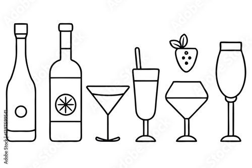 Classic Vermouth Clipart Bundle