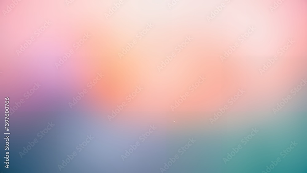 Obraz premium ピンク、オレンジ、パープル、ティールのさまざまな色合いが混ざった抽象的なグラデーション
