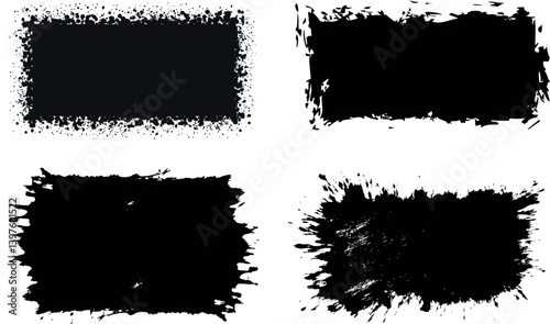 Grunge Texture Abstract Paint Splatter Background