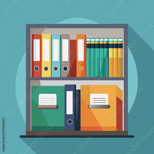 File folders used in the office are designed with artificial intelligence	
