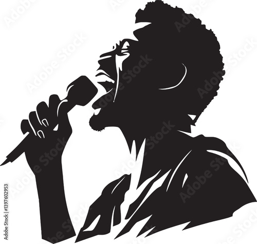 The Heartbeat of Soul The Rhythmic Movements of a Singer  Head in Performance