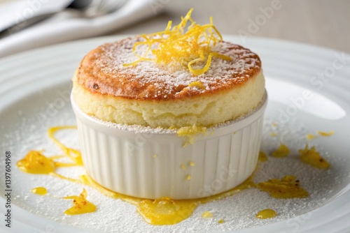 Honey lemon soufflé