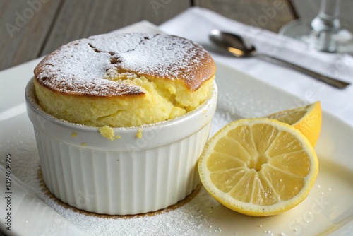 Honey lemon soufflé