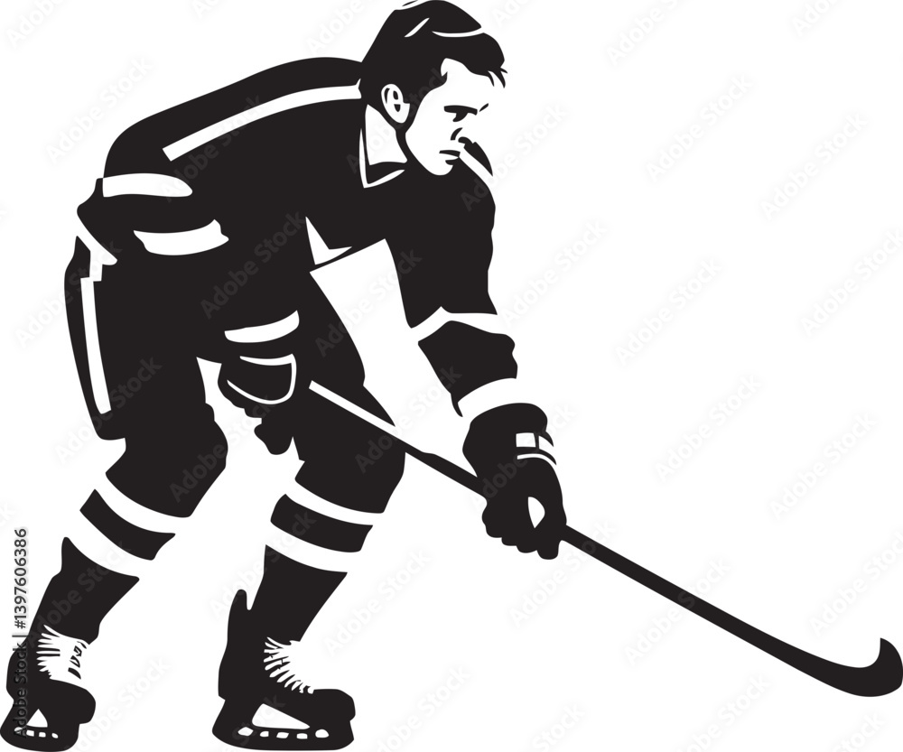 Obraz premium Skating into Success The Life and Career of a Professional Hockey Player