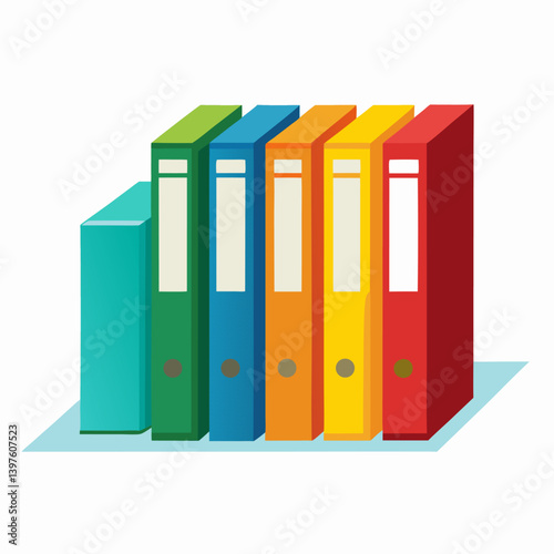 File folders used in the office are designed with artificial intelligence