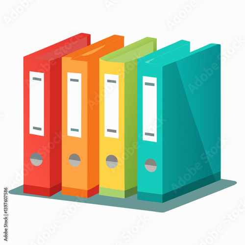 File folders used in the office are designed with artificial intelligence