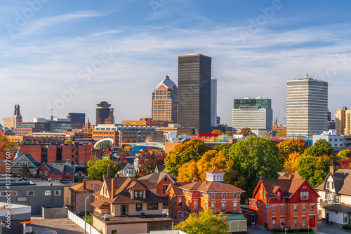 Obraz na płótnie Rochester, New York, USA Downtown City Skyline w salonie