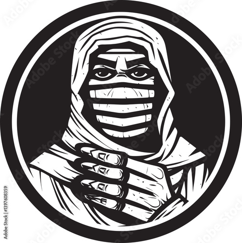 The Cursed Grasp A Mummy  Hand Reaches for Souls in the Night