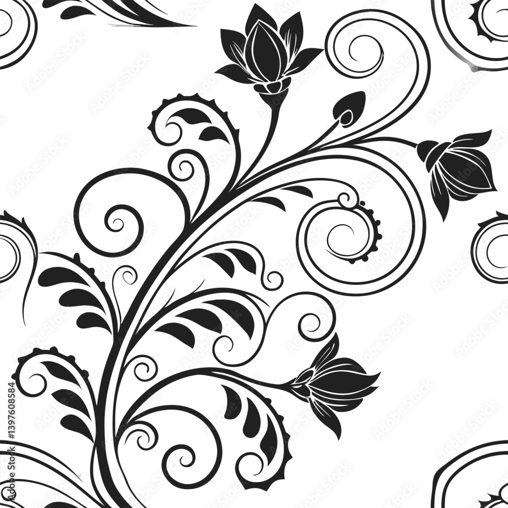 Seamless pattern design created in various geometric shapes and vintage style Seamless pattern design created in various geometric shapes and vintage style