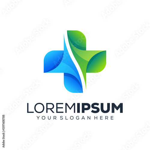Abstract medical logo design