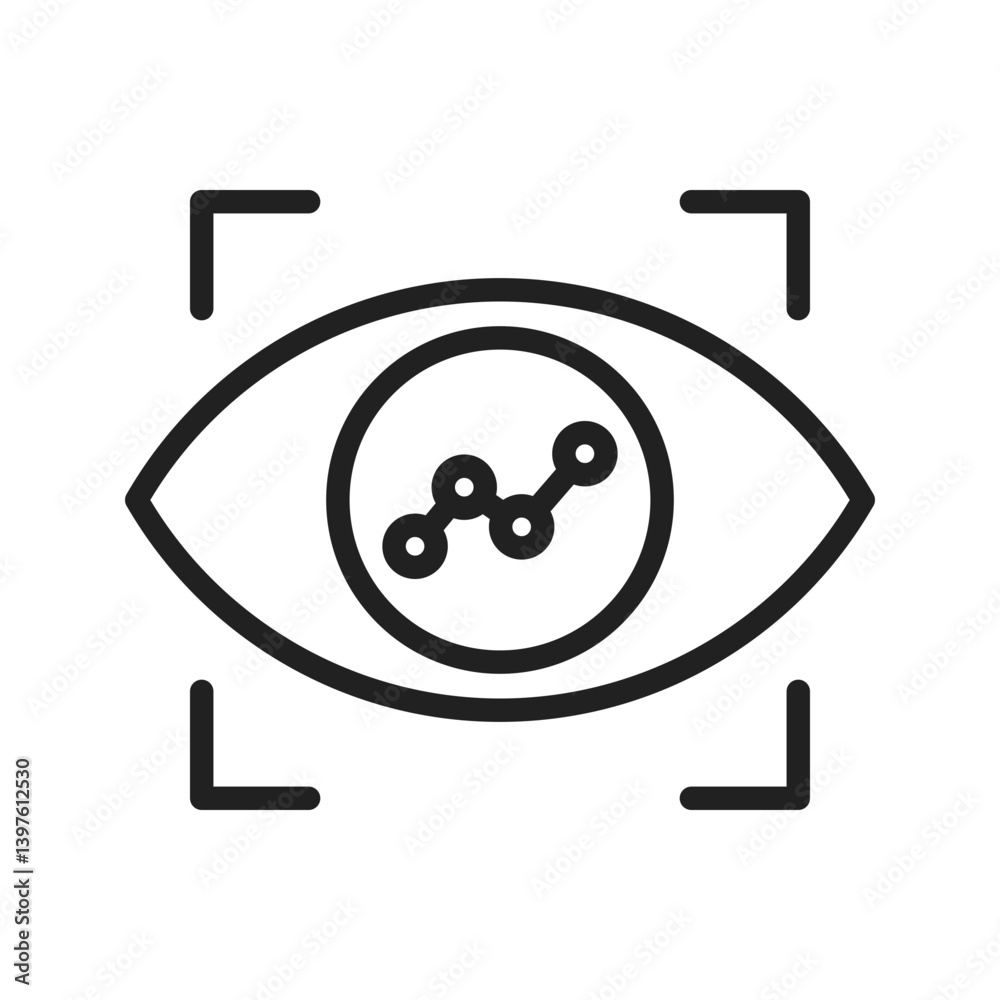 Vision icon vector image. Suitable for mobile apps, web apps and print media.