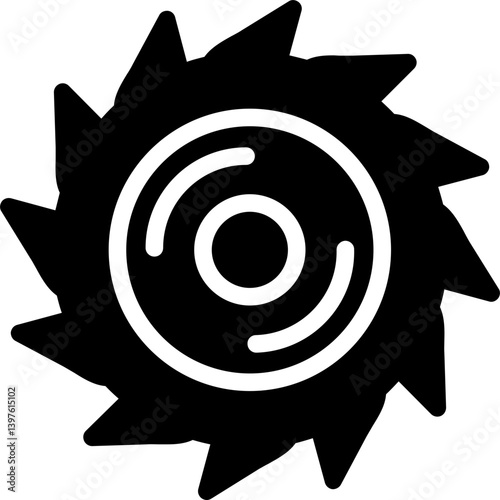 Saw Glyph Icon