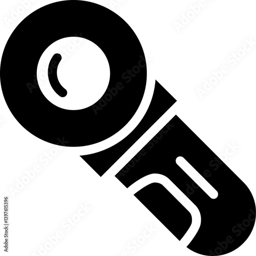 Angle Grinder Glyph Icon