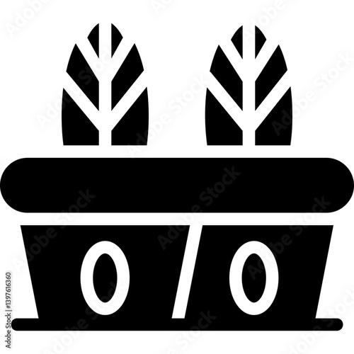 Office Plants Glyph Icon