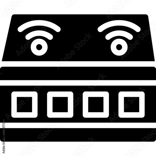 Network Switch Glyph Icon