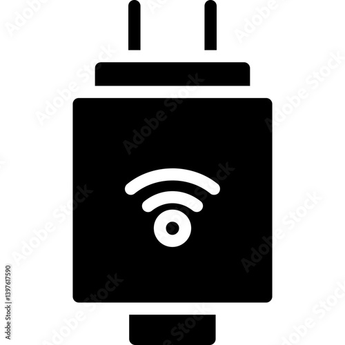 Wireless Adapter Glyph Icon