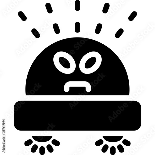 UFO Witness Glyph Icon
