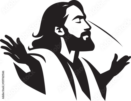Jesus Flexing A Reflection of God  Power Manifested in Human Form