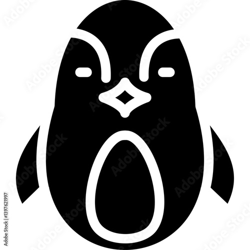 Penguin Glyph Icon