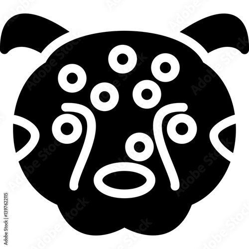 Leopard Glyph Icon