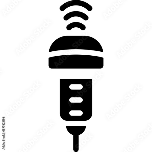 Ultrasound Machine Glyph Icon