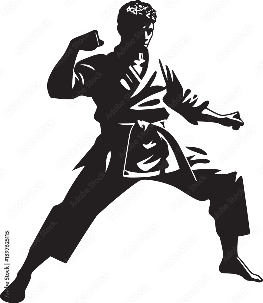 Fototapeta premium Karate Fight Culture The Traditions and Customs of the Martial Arts World