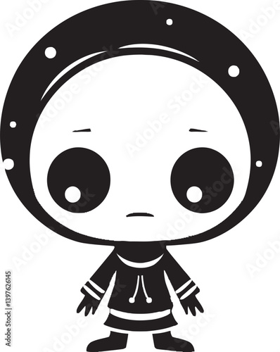 The Joyful Chronicles of Kawaii Little Alien Spreading Smiles Everywhere