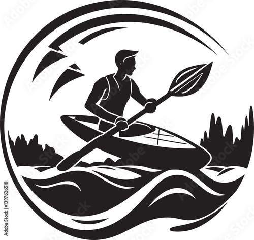 The Kayak  Stand Embracing Adventure and Stability in Nature