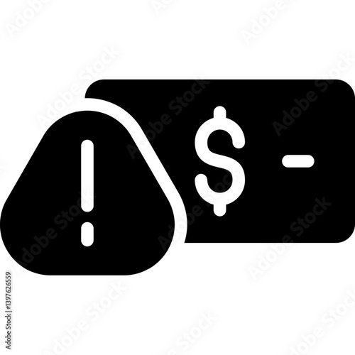 Financial Crime Glyph Icon