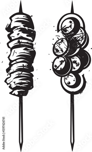 Kebab Shashlik on Skewers Where Tradition Meets Culinary Delight