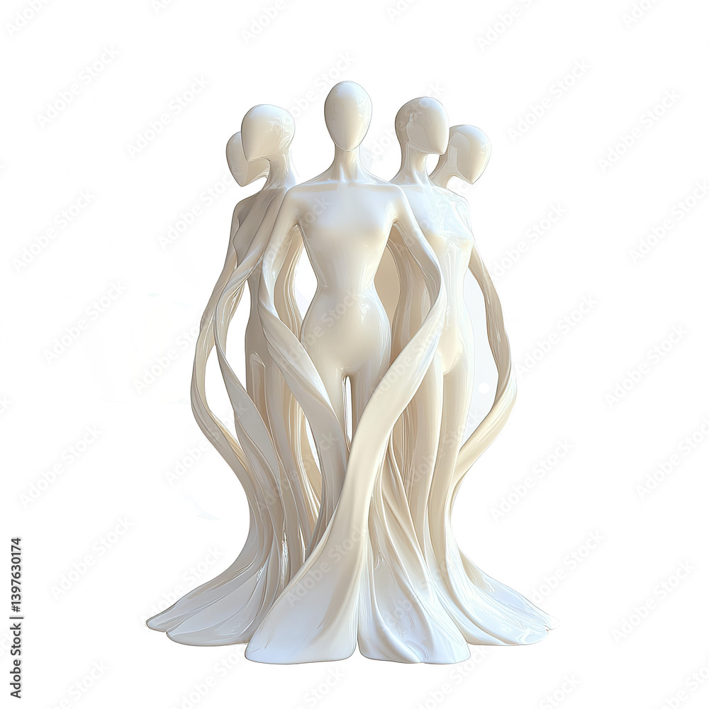Unity logo made of abstract human figures , Transparent Image , May Day illystration Unity logo made of abstract human figures , Transparent Image , May Day illystration