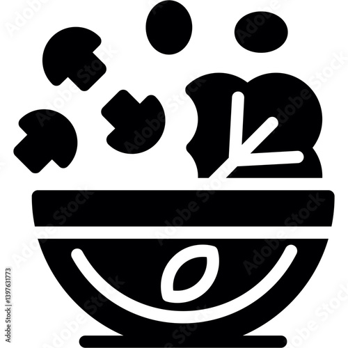 Healthy Recipes Glyph Icon