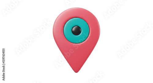 Isolated Location Pin with Teal Circle Free Download Isolated Location Pin with Teal Circle - GFXLoad