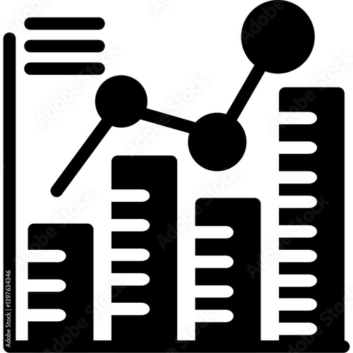 Analytics Metrics Glyph Icon