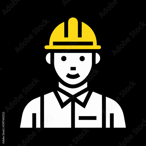 construction worker with helmet
