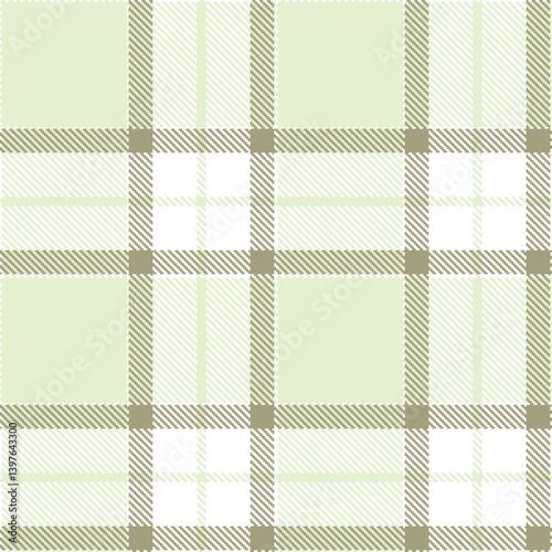 Elegant Seamless Tartan featuring Iridescent white and Pastel eggshell Textile Design