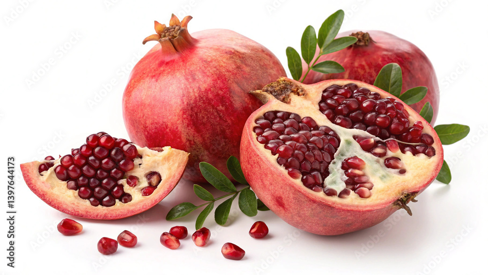 pomegranate images with white background pomegranate images with white background
