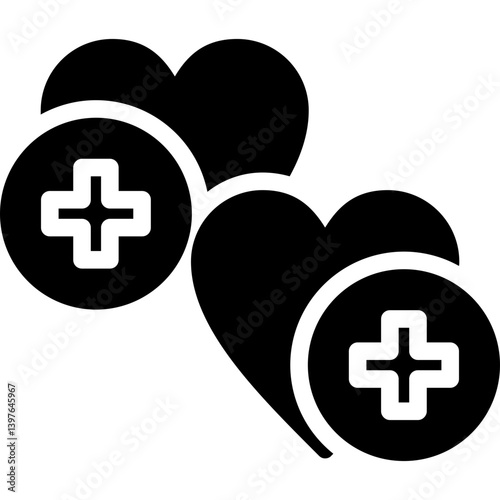 Heart Treatment Glyph Icon