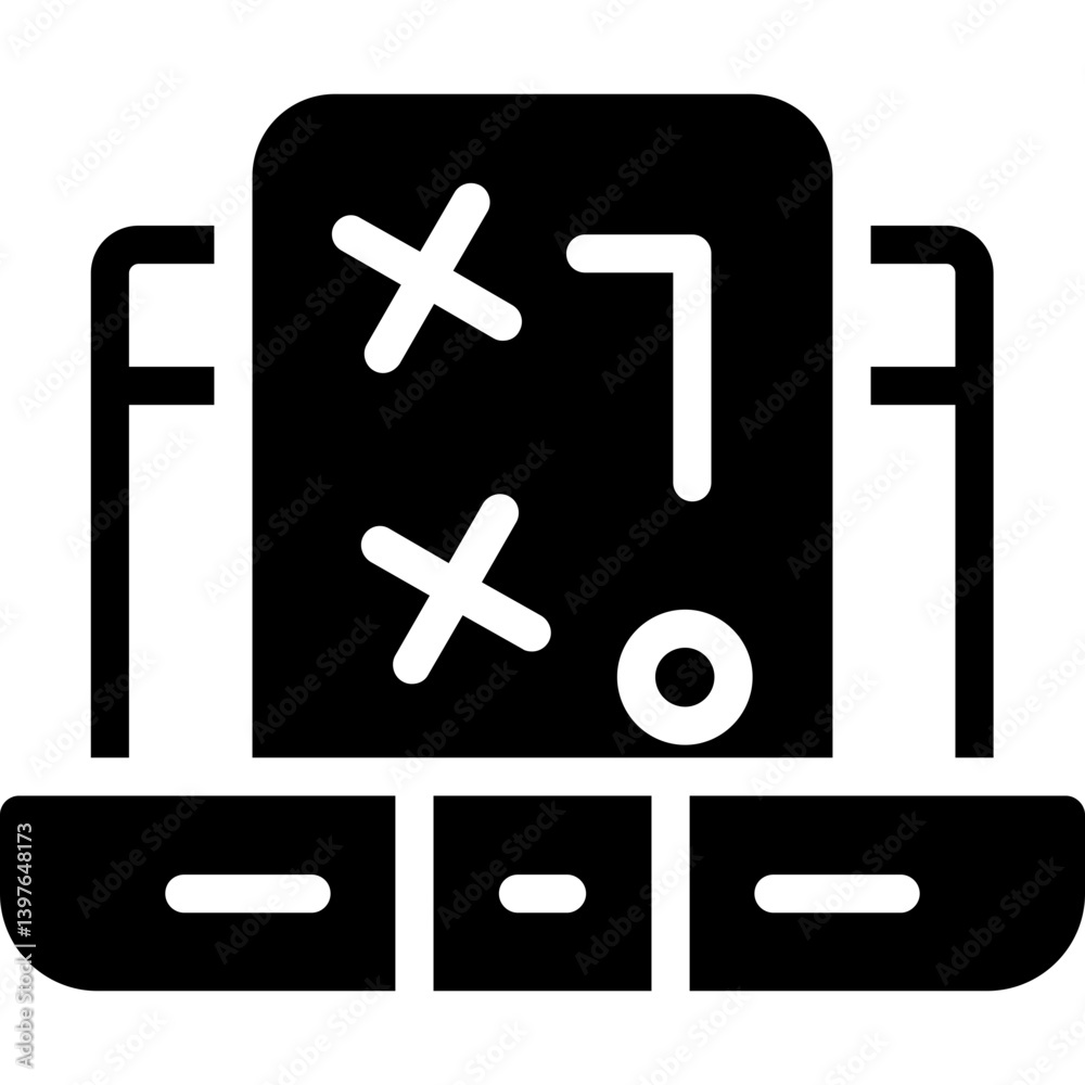 Fototapeta premium UX Strategy Glyph Icon