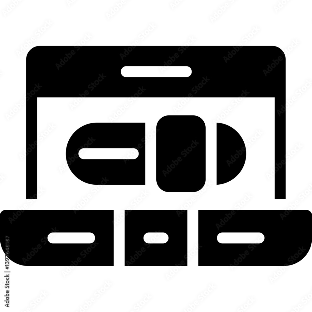 UI Kit Glyph Icon UI Kit Glyph Icon